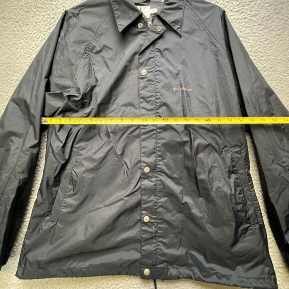 Calvin Klein Jacket Womens Medium Navy Blue Windbreaker - Picture 2 of 10